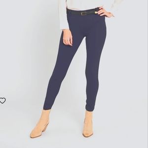 Betabrand Navy Medium Petite Skinny-Leg Classic Dress Pant Yoga Pants